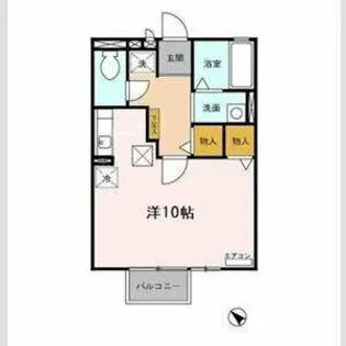セジュール佐古木【1階】の間取り