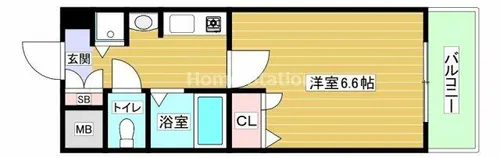 大阪府大阪市西淀川区花川2丁目【マンション】の間取り