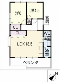 マンション桜台【2階】の間取り