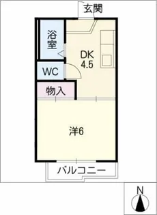 ハイツ本山【1階】の間取り