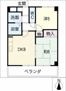 ドエリング ハト【1階】の間取り