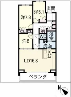 プライムメゾン富士見台【1階】の間取り