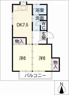 ロイヤルハイツ【1階】の間取り