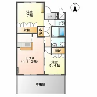 エスペランサ【1階】の間取り