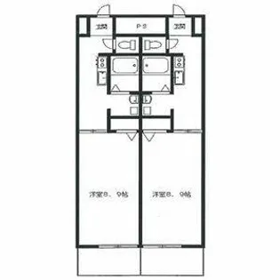トリニティM3【303号室】の間取り