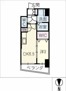 エステムコート名古屋上前津【11階】の間取り