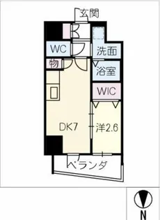 エステムコート名古屋上前津【10階】の間取り