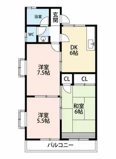 シャイン美園A棟【203号室】の間取り