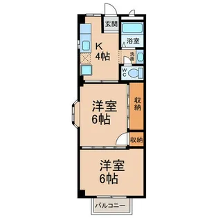 ジードルング隆倉【2階】の間取り