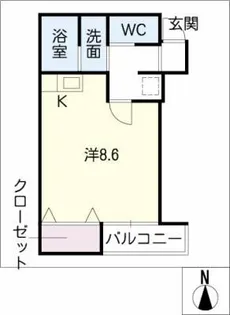 メトロ東海通【3階】の間取り
