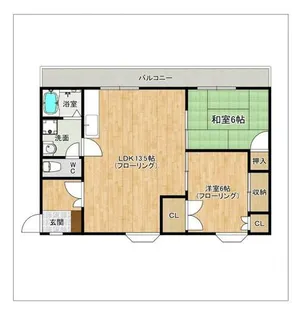 フェアコート春日【301号室】の間取り