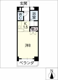 エクセル塩釜Ⅲ【4D号室】の間取り