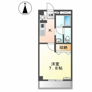 セジュール矢形【1階】の間取り