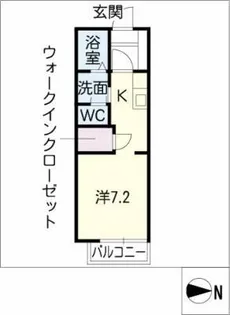 グリーンフジⅢ【2階】の間取り