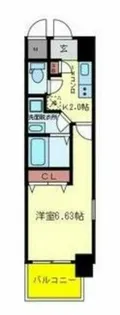 プレジオ東天満【4階】の間取り