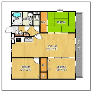 アゼリア97【202号室】の間取り