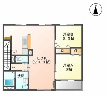 ハル・カリーノ【2階】の間取り