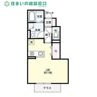 愛知県岡崎市上里2丁目【アパート】の間取り