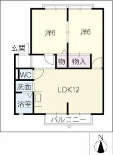 サンビレッジクレインA【2階】の間取り