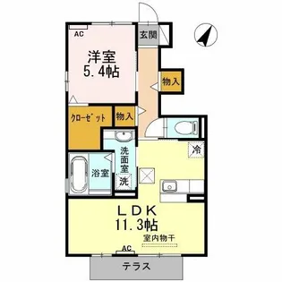 HIBARI【1階】の間取り