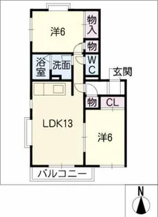 キャロットハウス【1階】の間取り