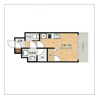 エンクレストALIVE白金【8階】の間取り