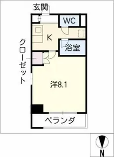 楽RAKU荘【2階】の間取り