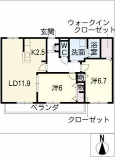 ルミエール吹上【3階】の間取り