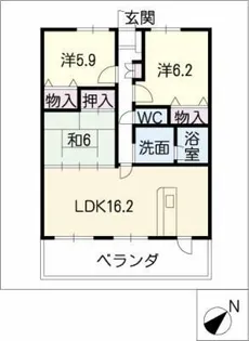 ファヴォール白壁【4階】の間取り