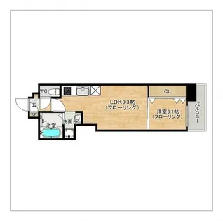 RESIDENCE東公園【1101号室】の間取り