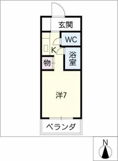 パルスⅡ上前津【2階】の間取り