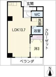 Y’s STELLA415【5階】の間取り