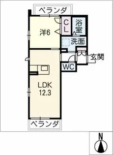 プレミアスⅡ【3階】の間取り