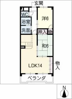 アートヒルズ桐ヶ丘 西館【3階】の間取り