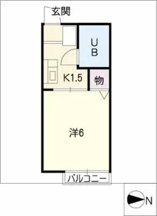 ハイムNASA【1階】の間取り