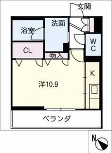 ルーチェ白鳥【3階】の間取り