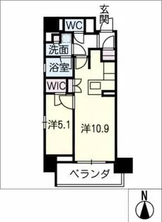 オープンレジデンシア THE MID GATE【3階】の間取り