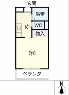 ヒロタハイツ【1階】の間取り
