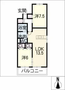 高杉ハイツ丹羽【4階】の間取り