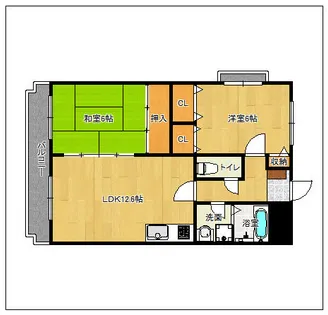 グレースコート11【3階】の間取り