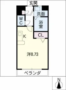 O.K.ポラリス【1階】の間取り