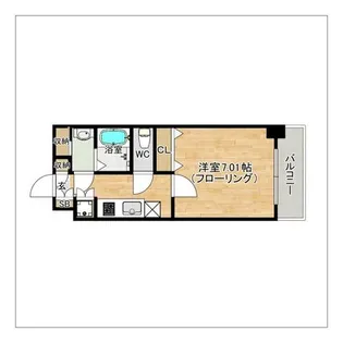 サヴォイ箱崎セントリシティ【4階】の間取り