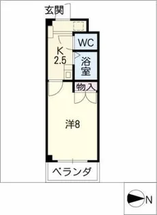 クレール楠【3階】の間取り