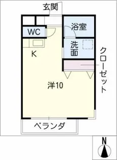 メゾンMK-1【3階】の間取り
