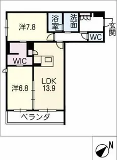 レフィアントITO【3階】の間取り