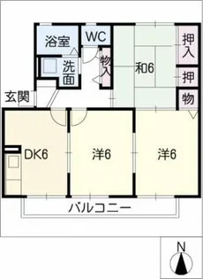 グランシャリオ【2階】の間取り