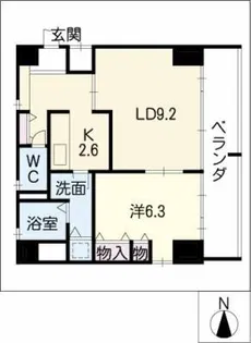 丸の内Terrace【8階】の間取り