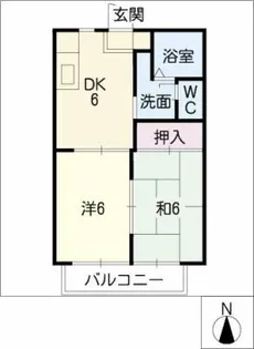 ハムレット95 A棟【2階】の間取り