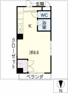 大口平和マンション【5階】の間取り