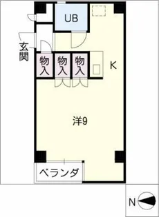 アークモトミヤ【3階】の間取り